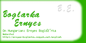 boglarka ernyes business card